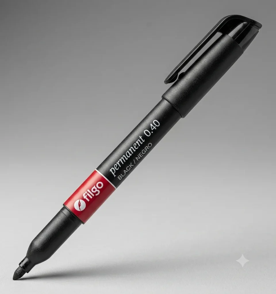 MARCADOR FILGO 040 NEGRO PERM.PTA.FINA